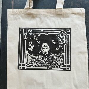 Berry Cream Canvas Tote Bag